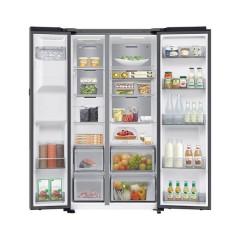 Samsung Ψυγείο Ντουλάπα 621lt Total NoFrost Υ178.4xΠ91.2xΒ72.6εκ. Μαύρο RS90F64EETEF